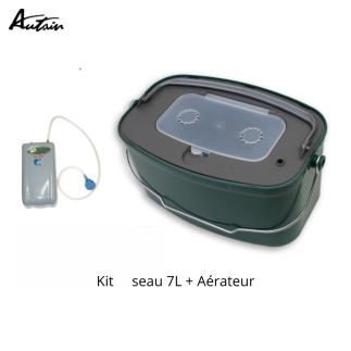 Kit Seau Vivier 7 Litres +Aérateur ZH800 Autain