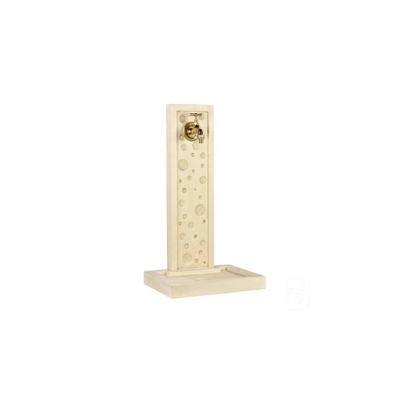 Fontaine murale BUBBLE ton pierre - 70 cm - HAIRIE GRANDON