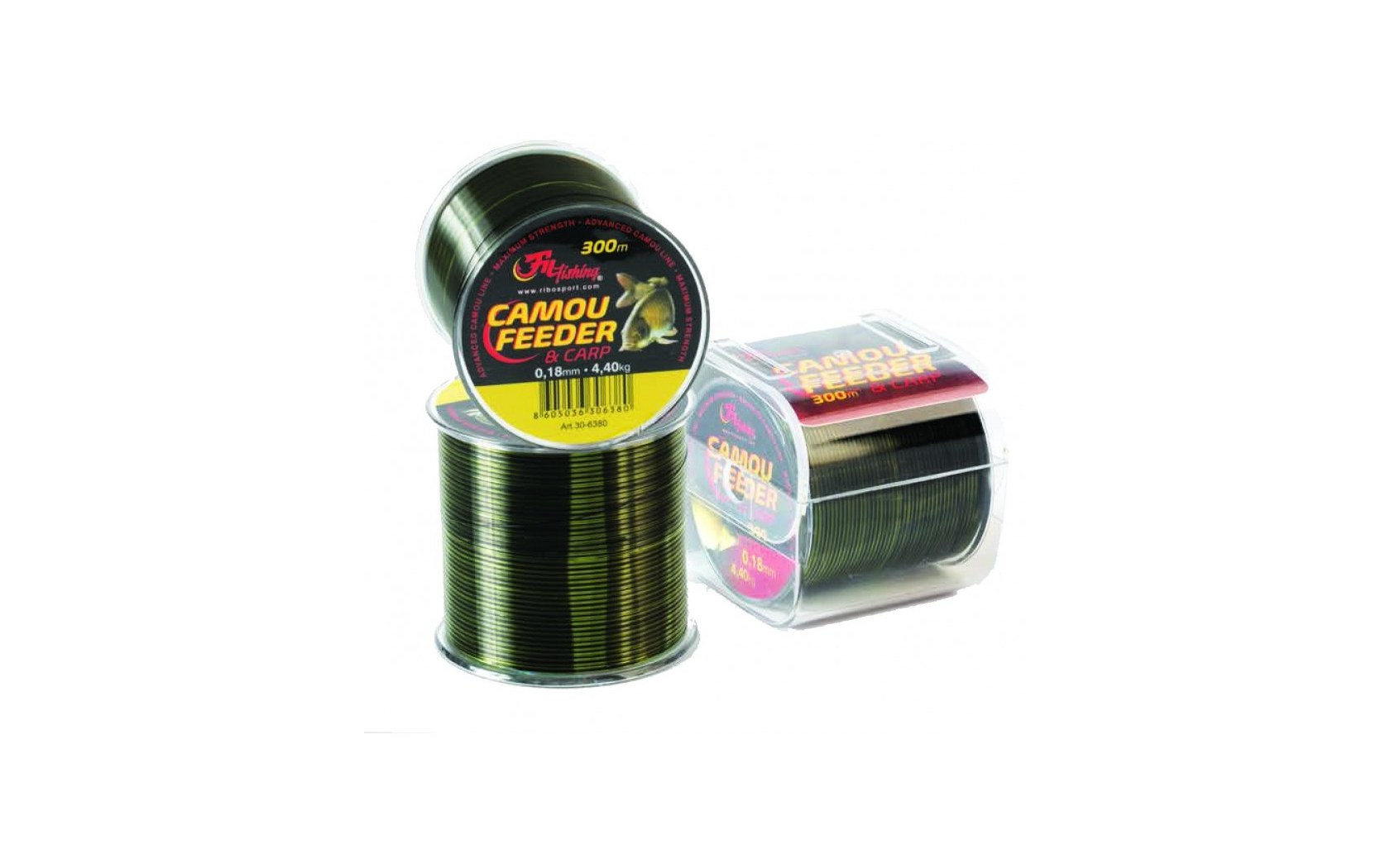 Nylon Carpe Feeder & Carp Camou - 300M -25/100 mm-8,40kg FILFISHING