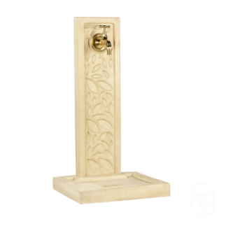 Fontaine murale LEAF ton pierre - 70 cm - HAIRIE GRANDON