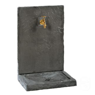 Fontaine murale ardoisé 240 anthracite - H 64cm - HAIRIE GRANDON