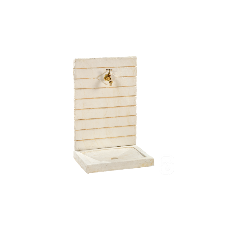 Fontaine murale contemporaine 188 pierre - H 64cm - HAIRIE GRANDON