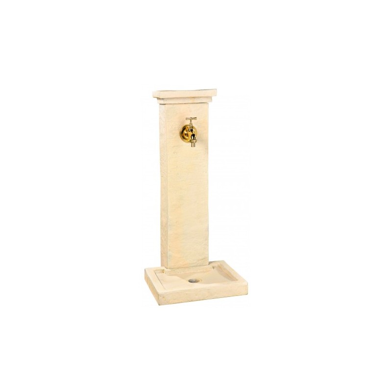 Fontaine borne schiste ton pierre - 82.5 cm - HAIRIE GRANDON