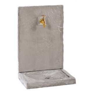 FONTAINE GM ARDOISEE ZINC - H 74 cm - HAIRIE GRANDON