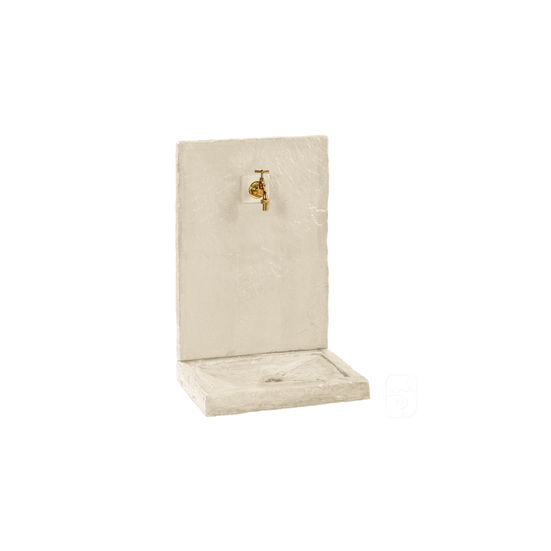 Fontaine murale ardoisé 185 pierre - H 74cm - HAIRIE GRANDON