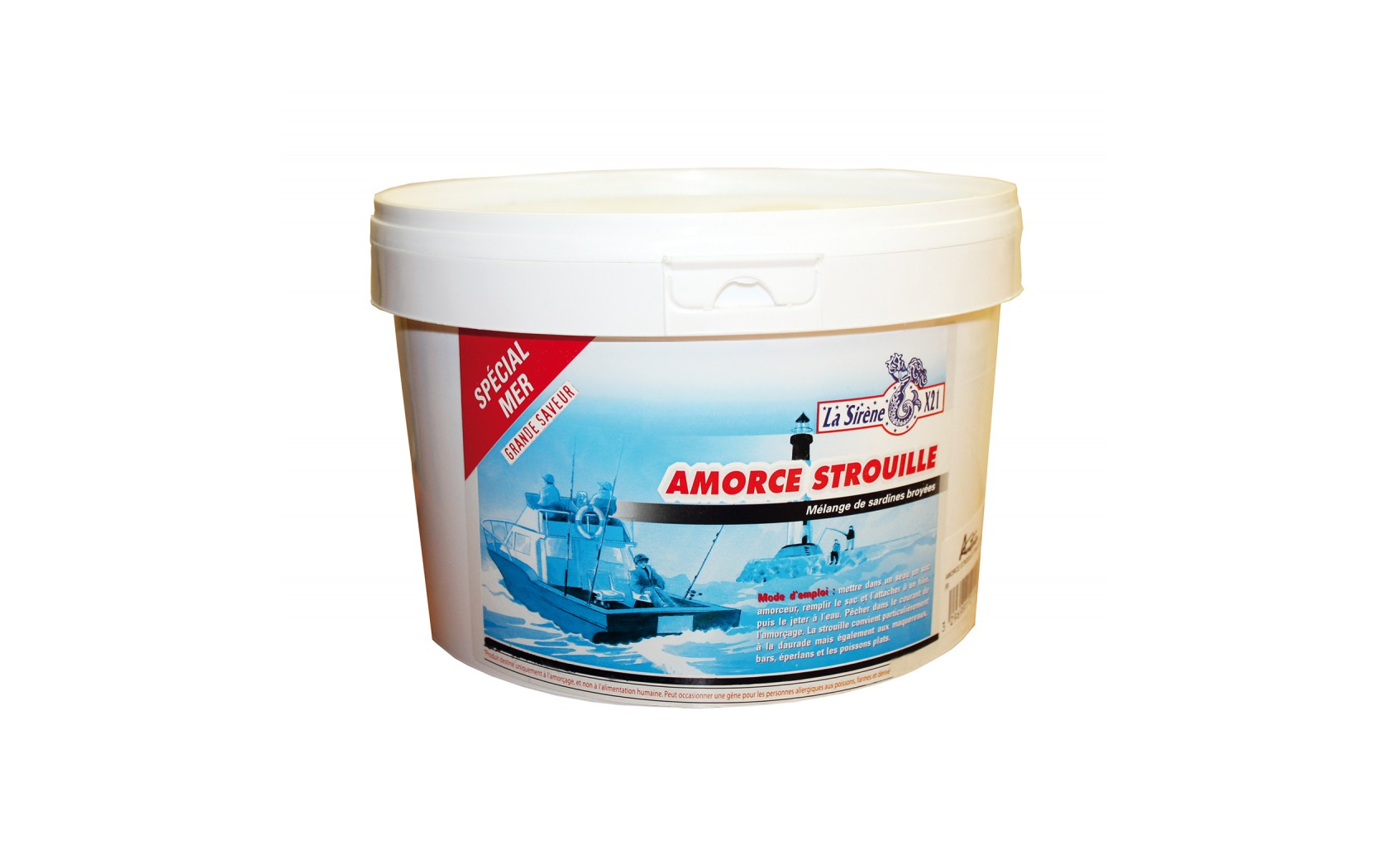 Amorce Mer Strouille Seau 3 kg La Sirène