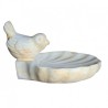 BAIN D'OISEAU PM TON VIEILLI - H 18 cm - HAIRIE GRANDON