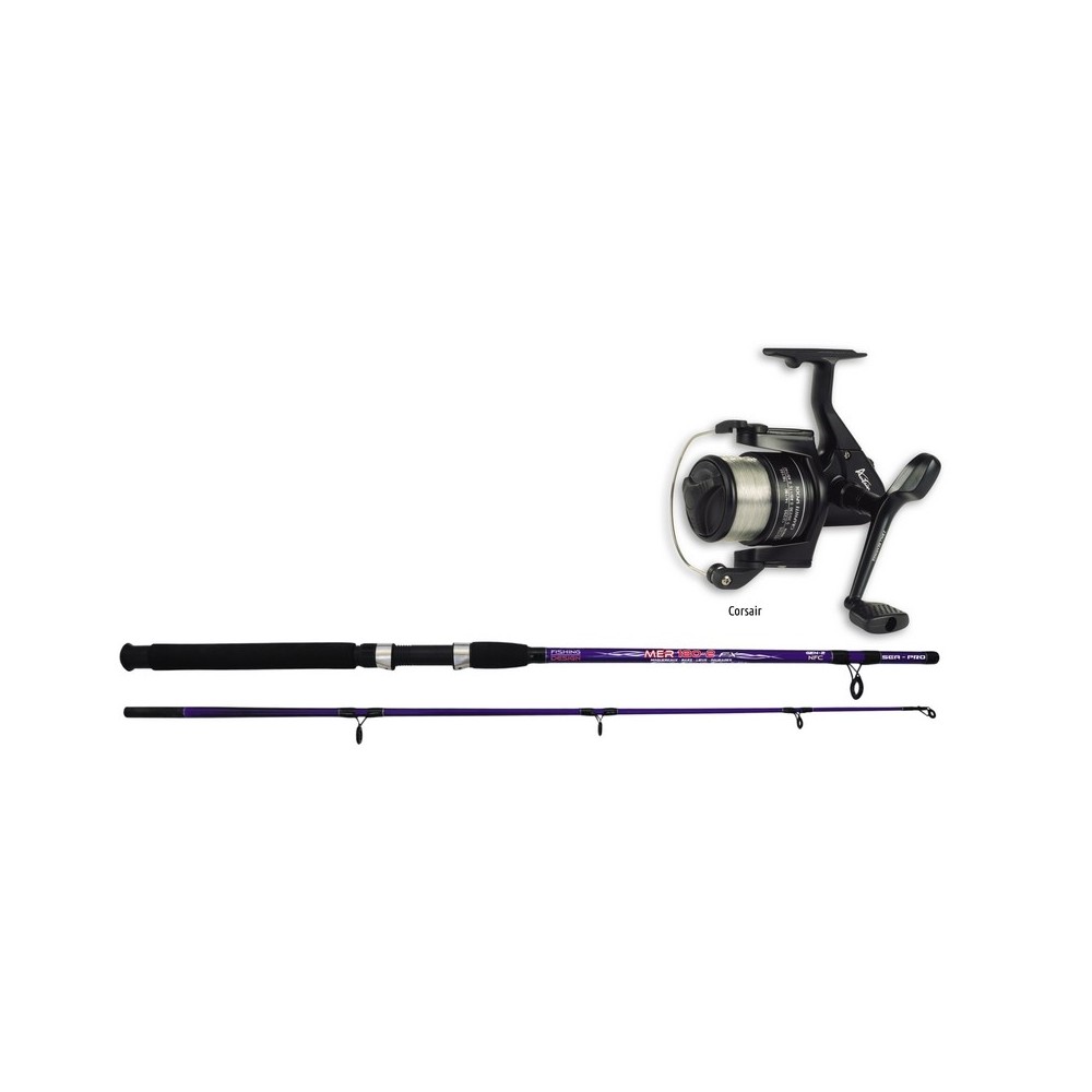 Ensemble Télescopique Mer Canne Mer 180 cm + Moulinet ELIXO4001FD - AUTAIN
