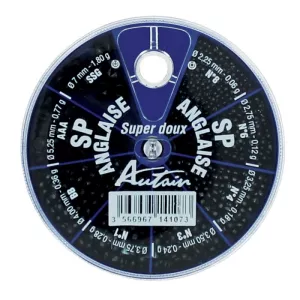 Boite de Plombs Anglais 8 Cases SPA N° SSG-AAA-BB-1-3-4-6-8mm AUTAIN