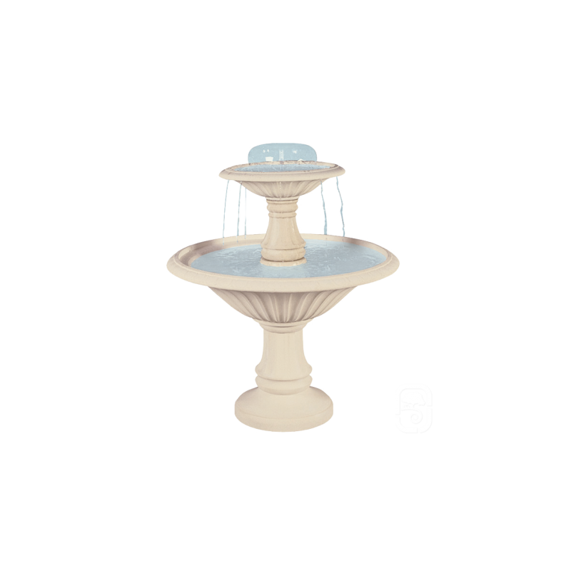 Fontaine centrale 909 en pierre - H 124cm - HAIRIE GRANDON