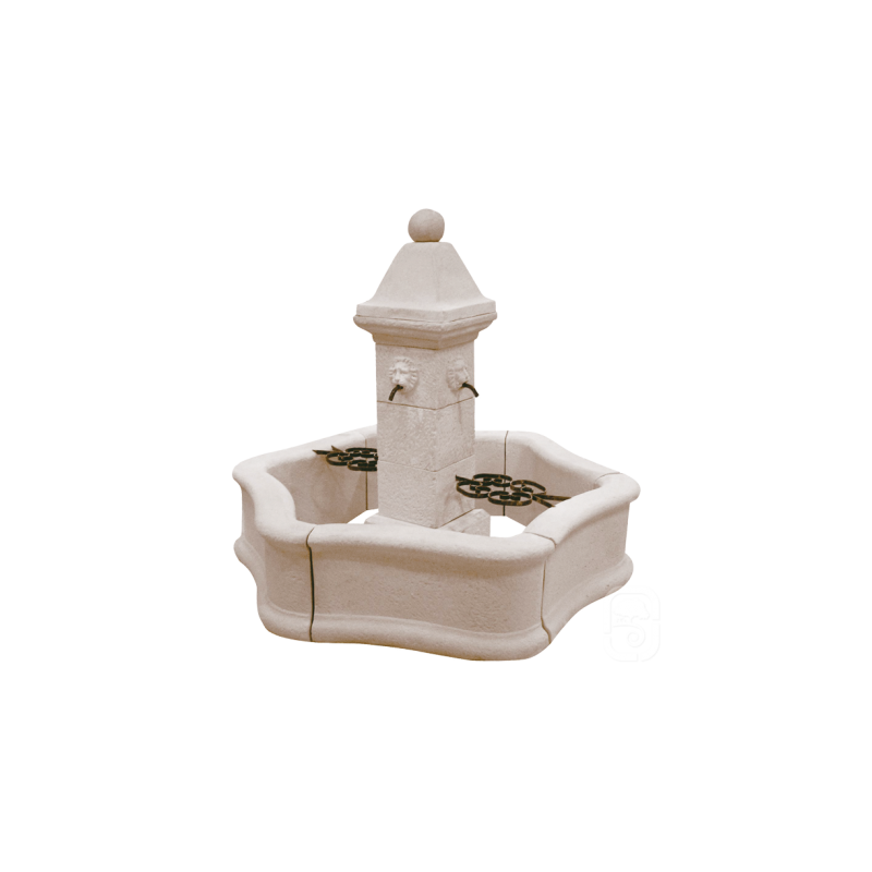 Fontaine Provence ton pierre - H 155cm - HAIRIE GRANDON