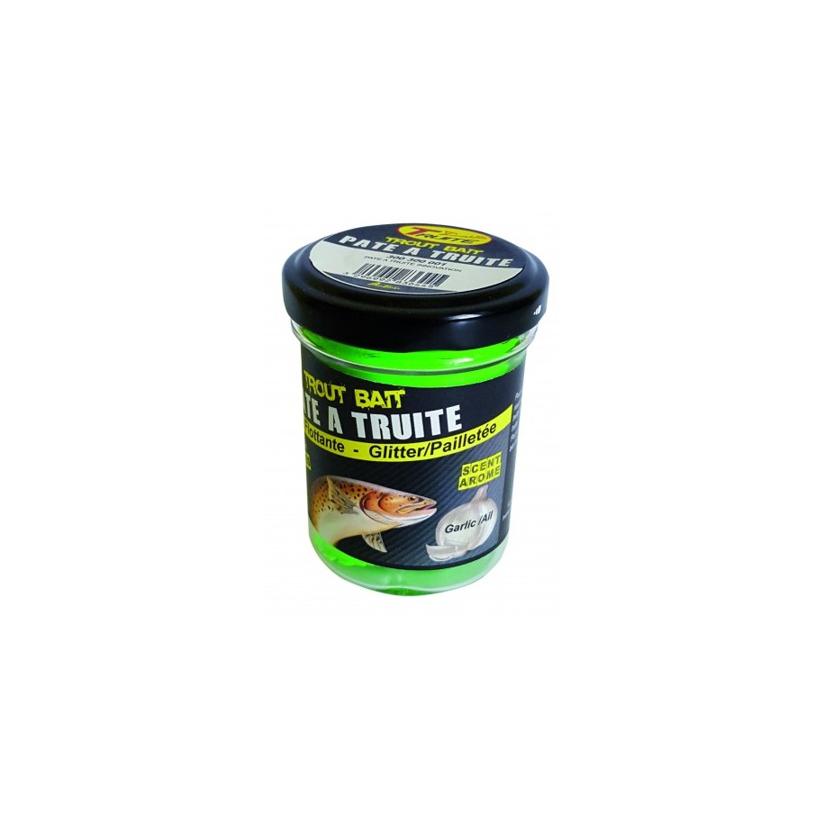 Pate à Truite Vert Fluo Ail Pot De 55 gr TRUITE INNOVATION