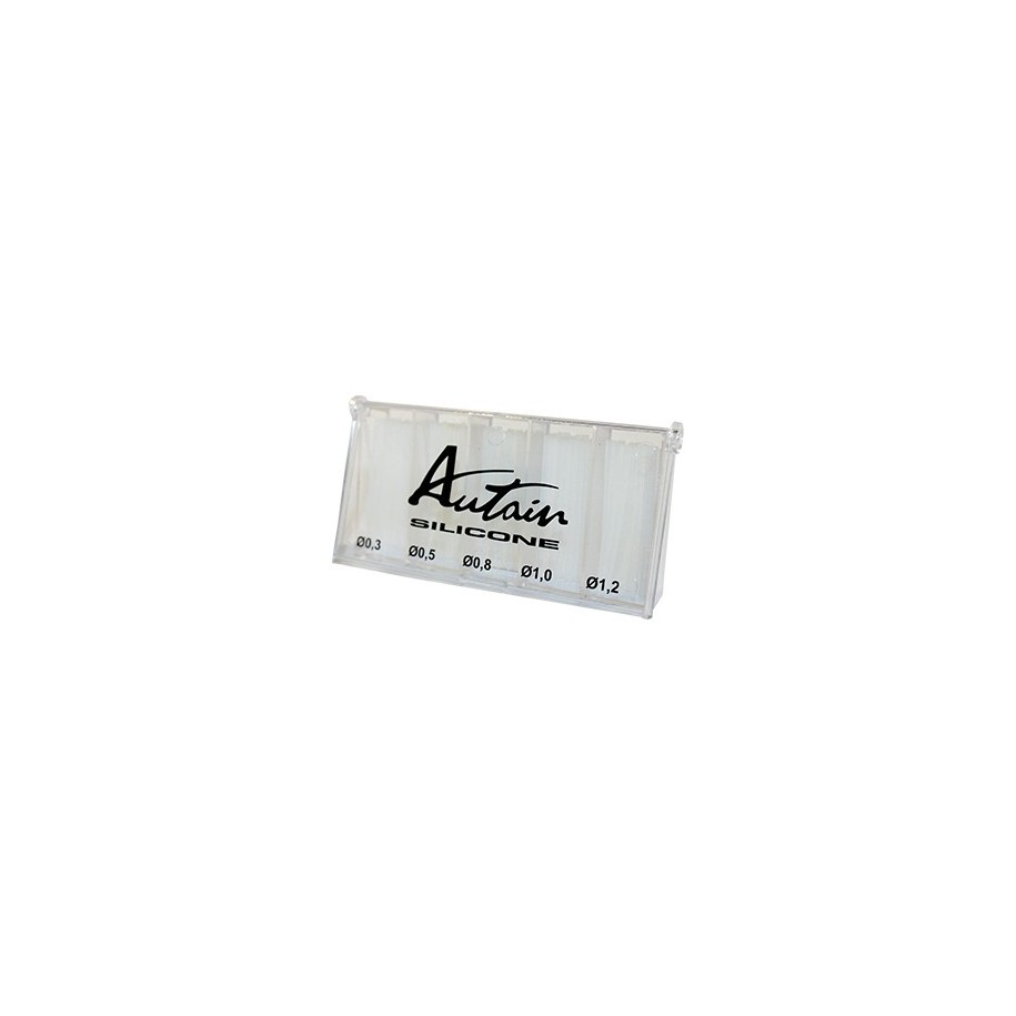 Boite Tubes Silicone Assortis Coup ( 0.30-0.50-0.80-1.00-1.2 mm) AUTAIN