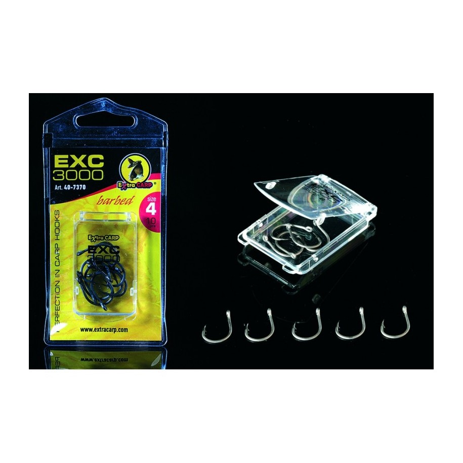 Hameçons Carpe EXC 3000- Ham.N°8 Sachet de 10 EXTRA CARPE