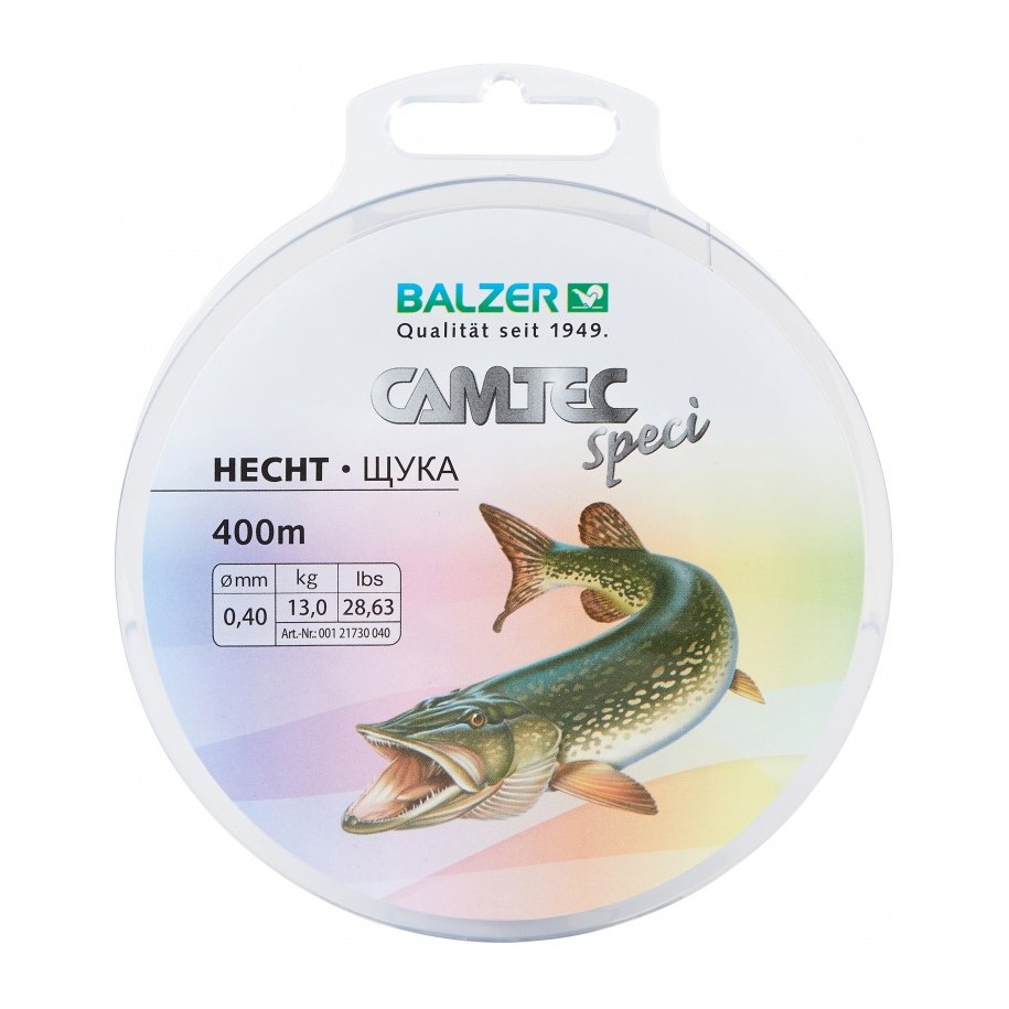Nylon Camtec SpeciLine Brochet 400m 35/100-10.8kg- 23.78 lbs BALZER