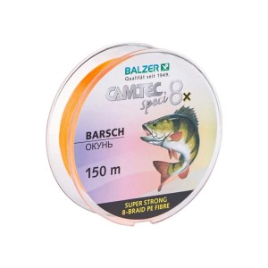 Tresse Camtec Speci 8x Perche 0,10/100-7.5kg-16.5 lbs 150m Orange BALZER