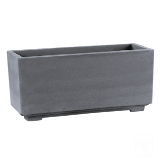 Bac béton pressé anthracite - 92 cm - HAIRIE GRANDON