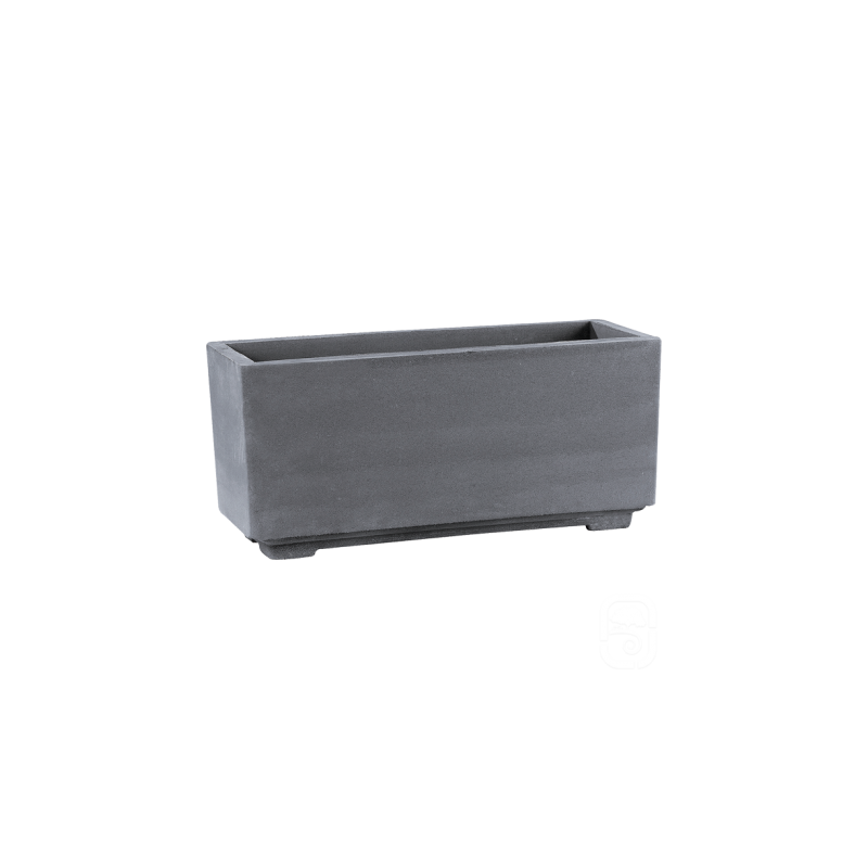 Bac béton pressé anthracite - 92 cm - HAIRIE GRANDON
