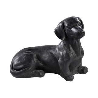 Chien teckel ciré noir - HAIRIE GRANDON