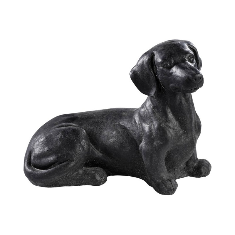 Chien teckel ciré noir - HAIRIE GRANDON