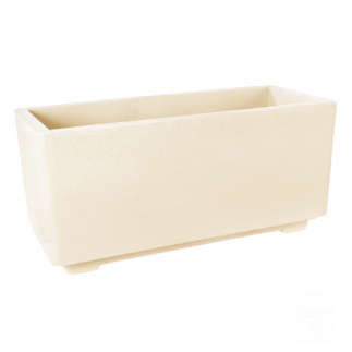 Bac béton pressé blanc - 92 cm - HAIRIE GRANDON