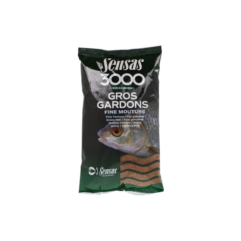 Amorce Gros Gardons Fine Mouture 3000 1 kg SENSAS