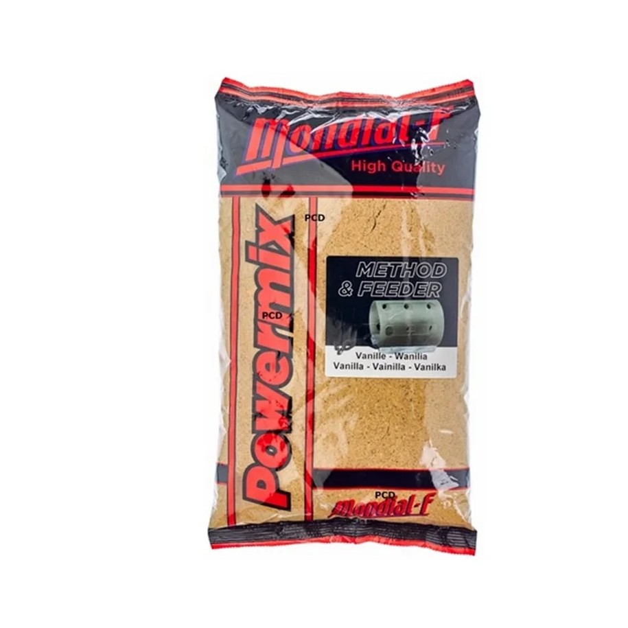 Amorce Coup Méthod & Feeder Vanille powermix Mondial-F 1 kg SENSAS