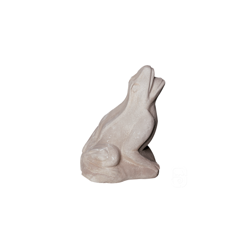 Grenouille Jet d'eau ton vieilli - H 30cm - HAIRIE GRANDON