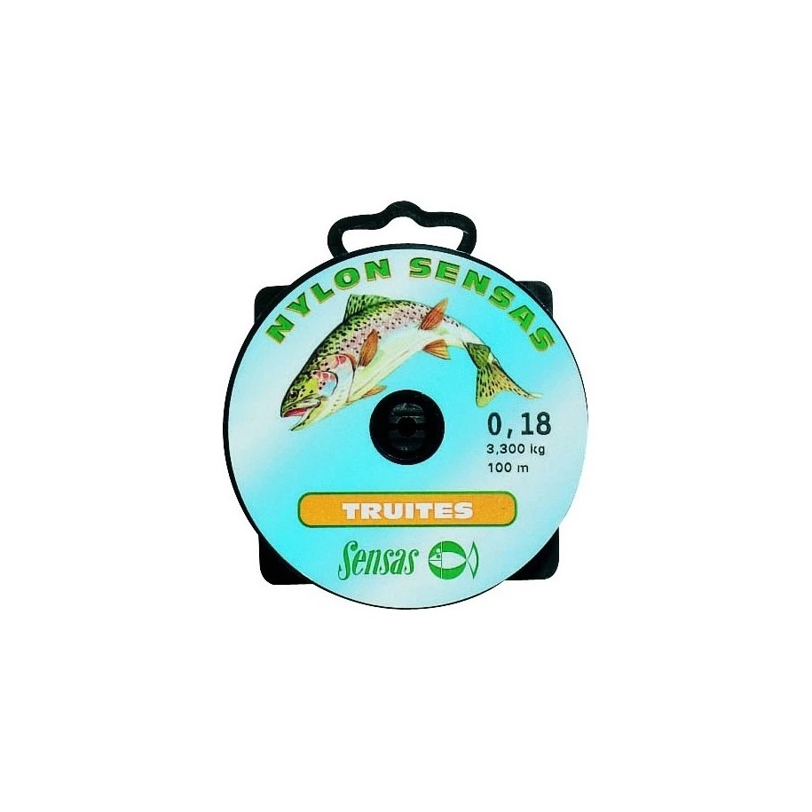 Nylon Truite 25/100-4.800 kg 100m SENSAS