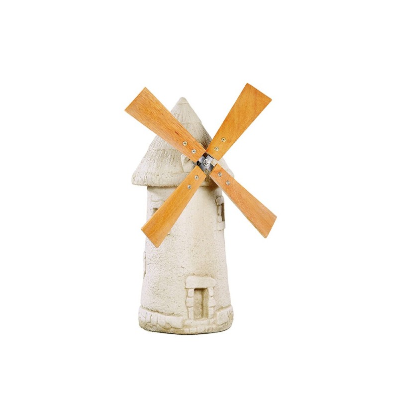 Moulin MM ton patiné vieilli - H 67 cm - HAIRIE GRANDON
