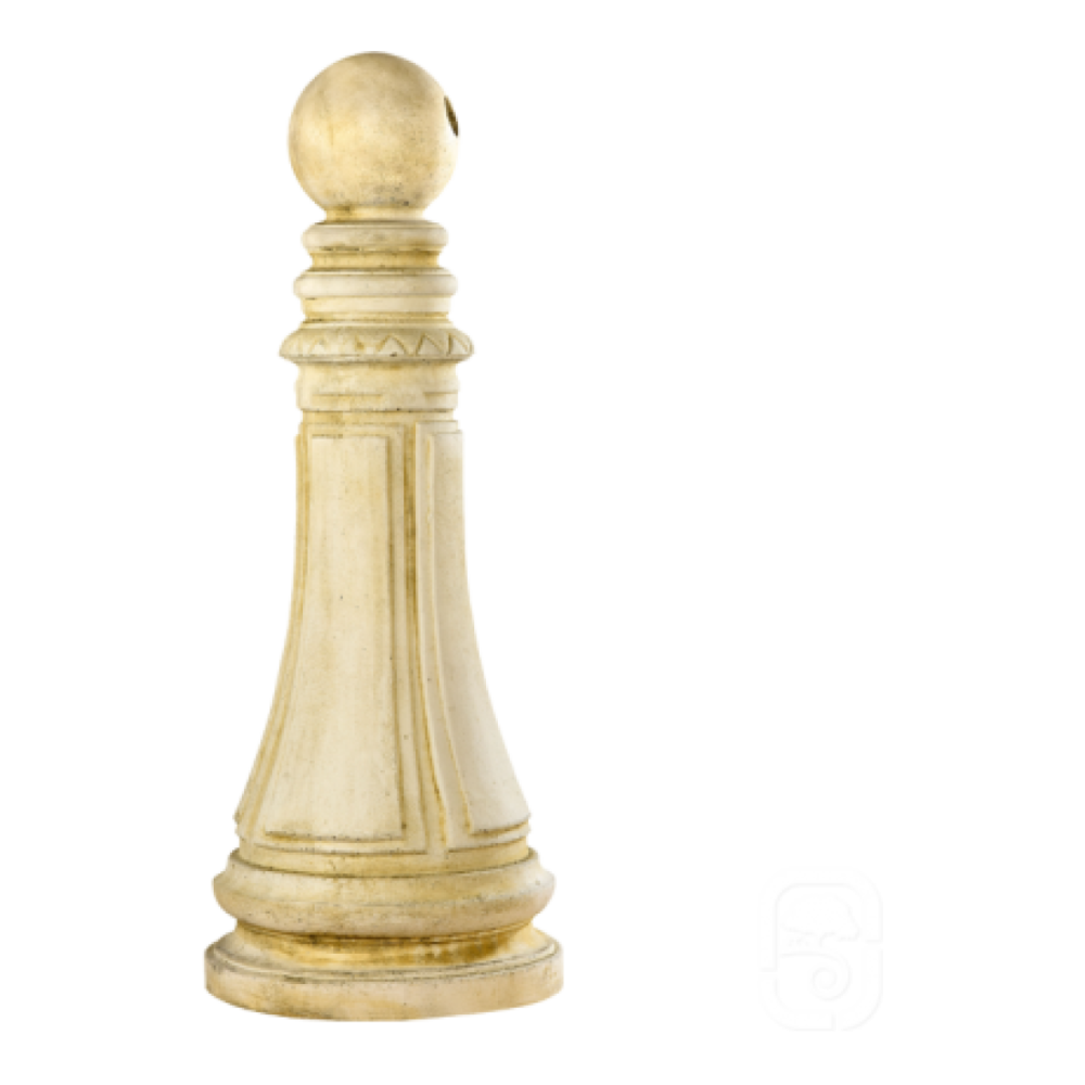 Borne Château ton pierre vieillie - H 84 cm - HAIRIE GRANDON