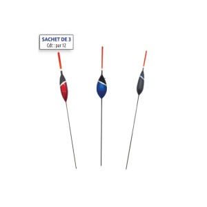 Kit 3 Flotteurs Coup /Friture Tec ( 1g , 0.80g , 0.60g ) AUTAIN