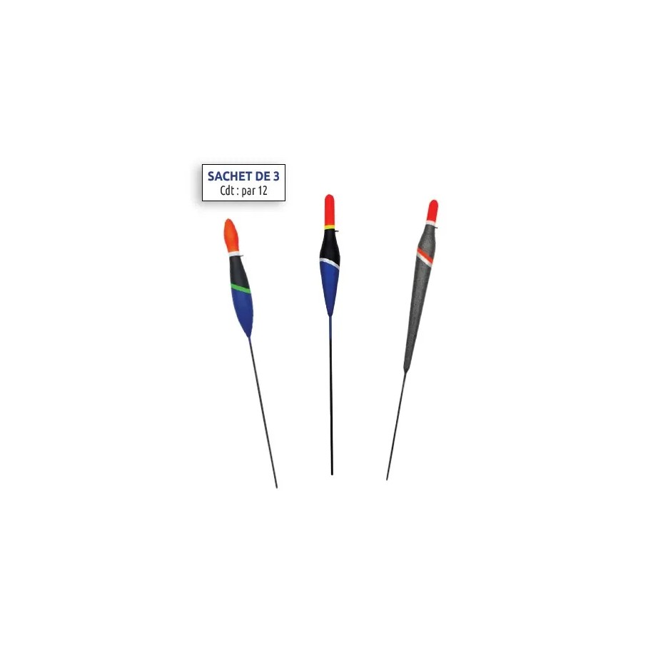 Kit 3 Flotteurs Coup/ Friture ( 1g, 0.80g , 0.60g ) AUTAIN
