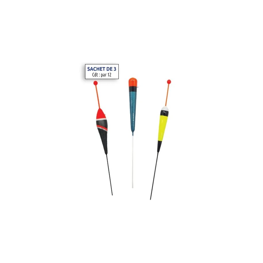 Kit 3 Flotteurs Loisirs ( 1g, 0.75g, 0.50g ) AUTAIN