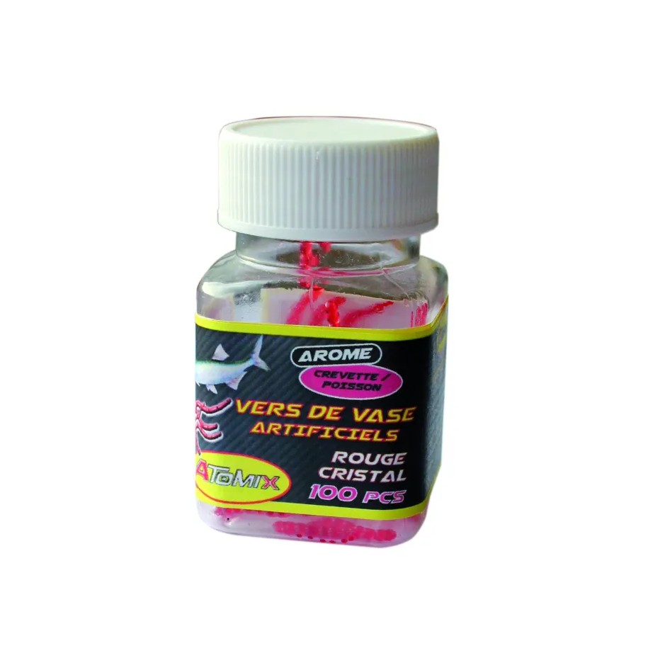 Vers de Vase Artificiels Truite pot de 100 ATOMIX
