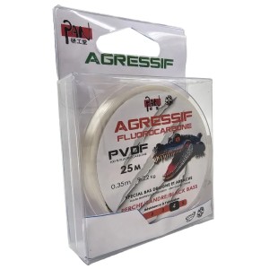 Nylon Sandre /Black Bass Fluoro PVDF Agressif 25m 0.40mm-11.02kg PAN