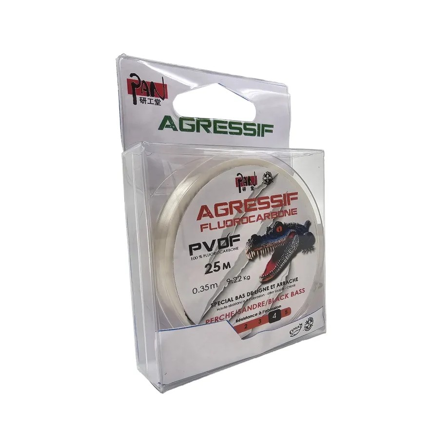 Nylon Sandre /Black Bass Fluoro PVDF Agressif 25m 0.40mm-11.02kg PAN