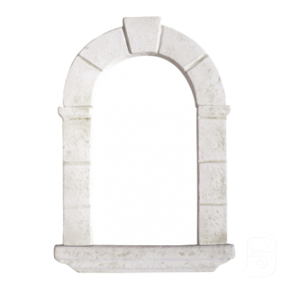 Niche en pierre en applique ton blanc - H 66cm - HAIRIE GRANDON