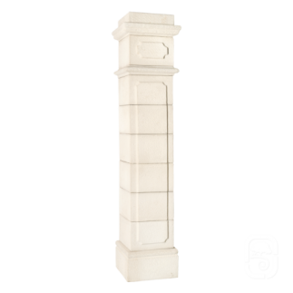 Pilier Médoc 40 blanc en pierre reconstituée - H 229cm - HAIRIE GRANDON