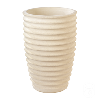 Vase cannelé 280 Nova blanc - 36 x 52 cm - HAIRIE GRANDON