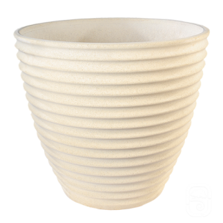 Pot cannelé 281 Nova blanc - Ø 55 cm - HAIRIE GRANDON