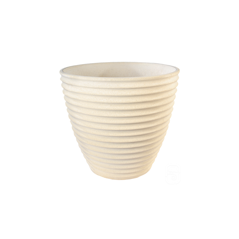 Pot cannelé 281 Nova blanc - Ø 55 cm - HAIRIE GRANDON