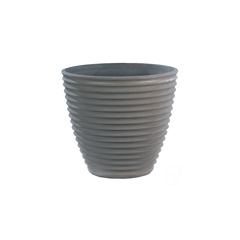 Pot cannelé 281 Nova anthracite - Ø 55 cm - HAIRIE GRANDON