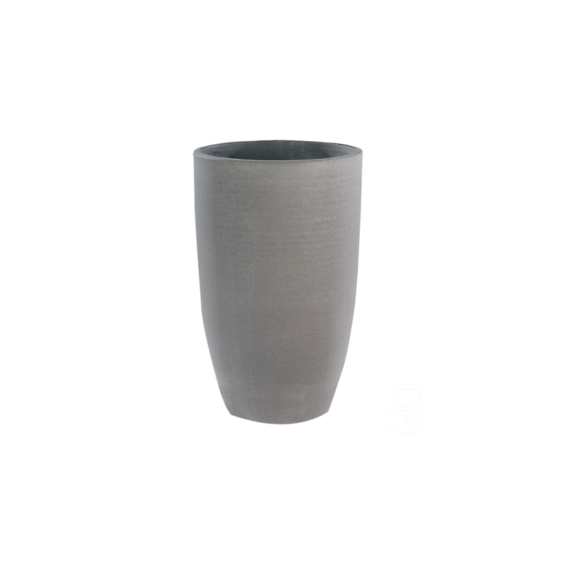 Vase haut béton pressé anthracite - 40 x 64 cm - HAIRIE GRANDON