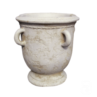 Pot ancien avec anse ton pierre vieillie - 62 cm - HAIRIE GRANDON