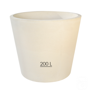 Pot XL 277 béton pressé blanc - 200 L - HAIRIE GRANDON