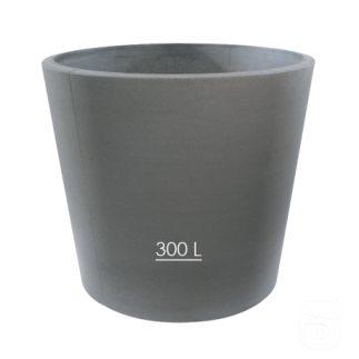Pot XXL 278 béton pressé anthracite - 300 L - HAIRIE GRANDON