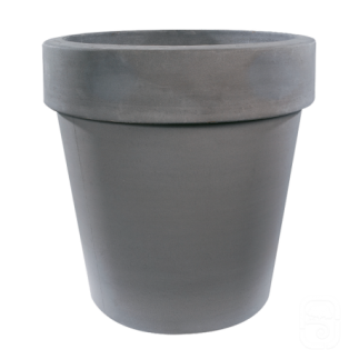 Pot horticole XL béton pressé anthracite - 200 L - HAIRIE GRANDON