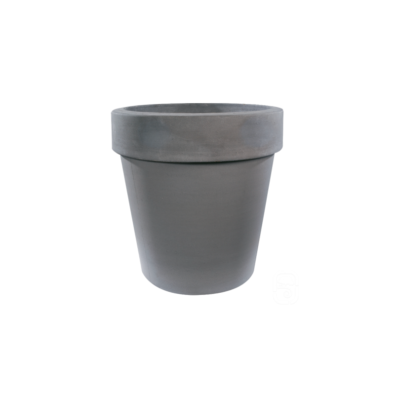 Pot horticole XL béton pressé anthracite - 200 L - HAIRIE GRANDON