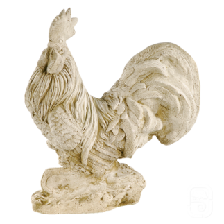 Coq en pierre - H 45cm - HAIRIE GRANDON